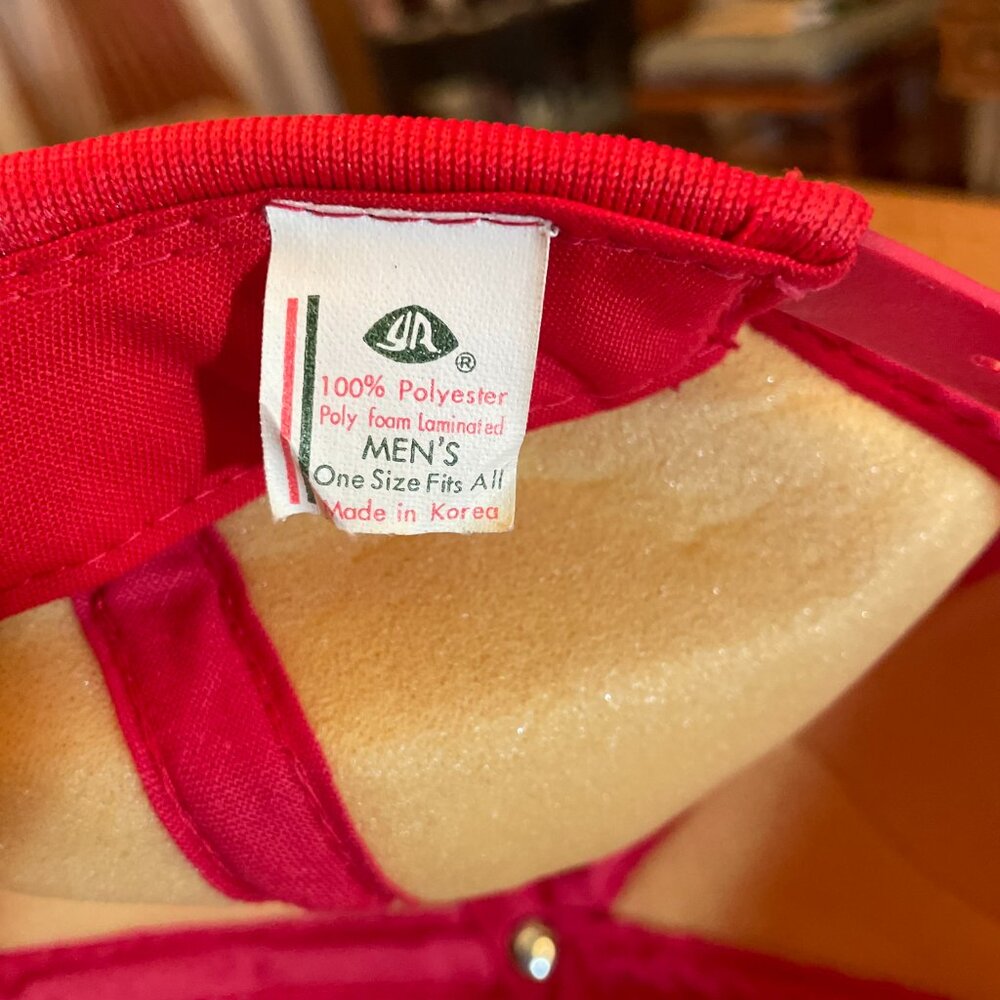 Men's Vintage David Steed & Associates IF, Idaho Red/White Snapback Trucker Hat - Picture 11 of 11
